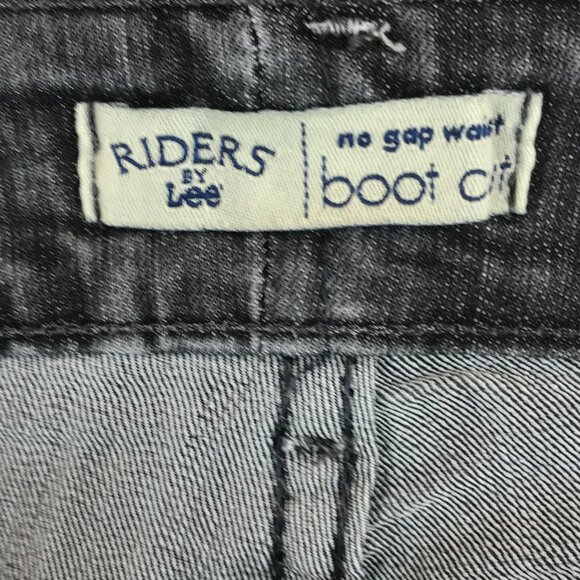 Riders By Lee Boot Cut Women's Black Stretch Denim Jeans Tag 16P, Measures 36x28 - Picture 6 of 12